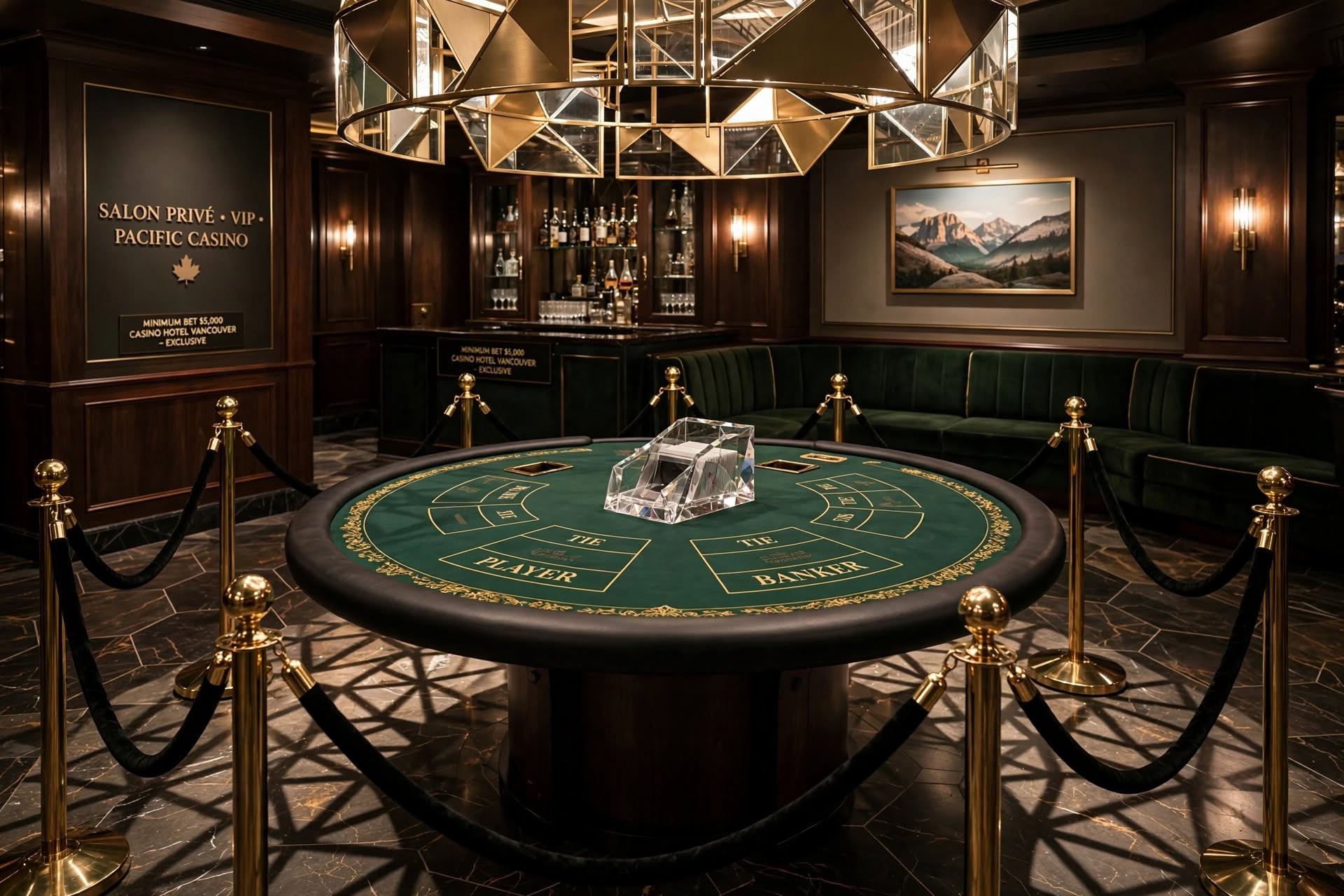 High limit baccarat salon inside Parq Vancouver hotel casino
